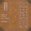 2 Sheets Glitter Corner PET Stickers ODMJ