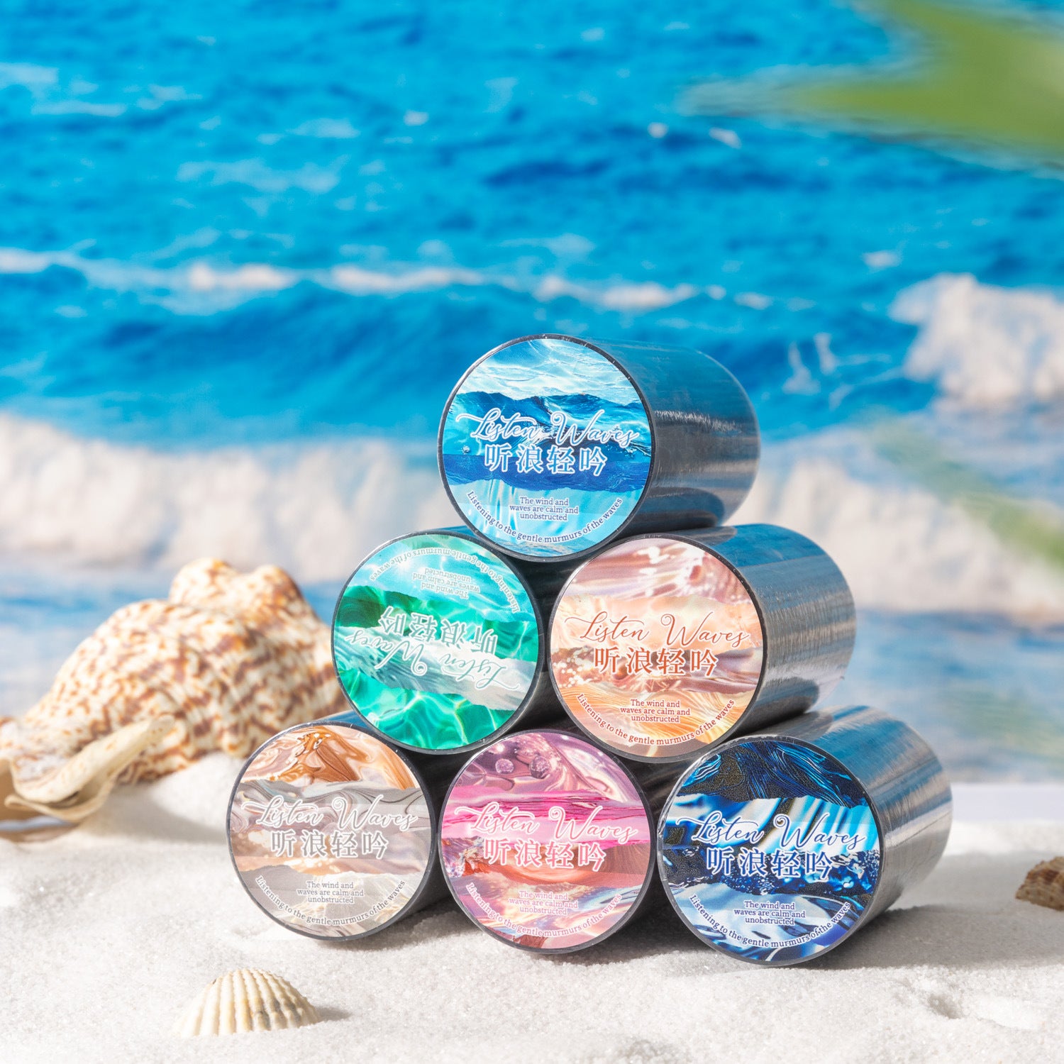 1 Roll Water Texture PET Stickers Tape TLQY