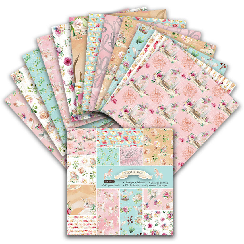6 inch Scrapbook Paper Pad JYY6002