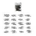 40 Pcs Vintage Typography Quotes PET Stickers - Night Code