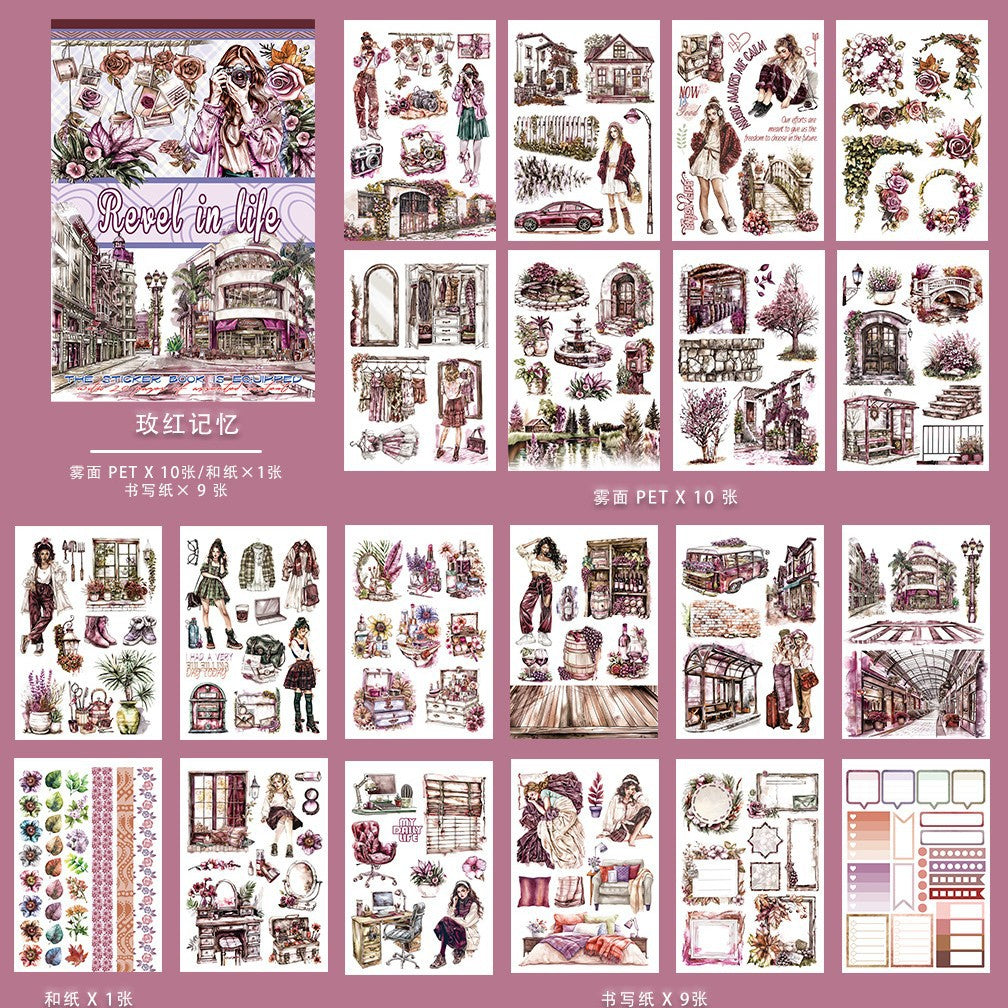 A5 Mixed Material Sticker Book TZH074