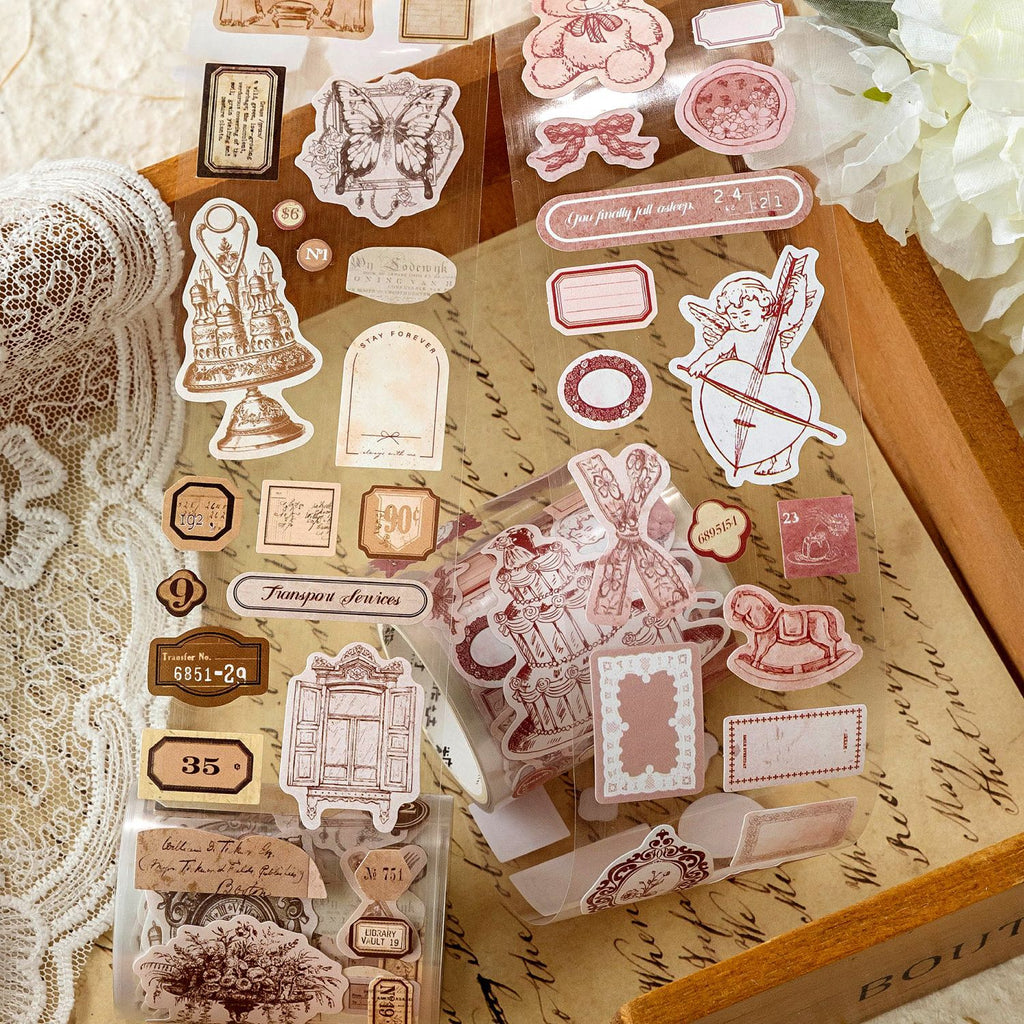 1 Roll Vintage Sticker Tape JSJWY