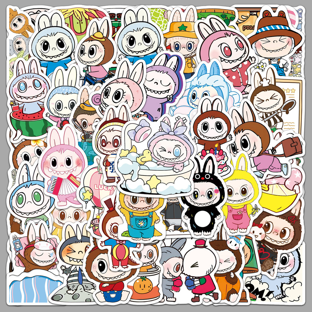 50Pcs Playful Monster Friends Vinyl Stickers LBB02
