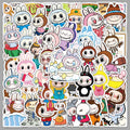 50Pcs Playful Monster Friends Vinyl Stickers LBB02