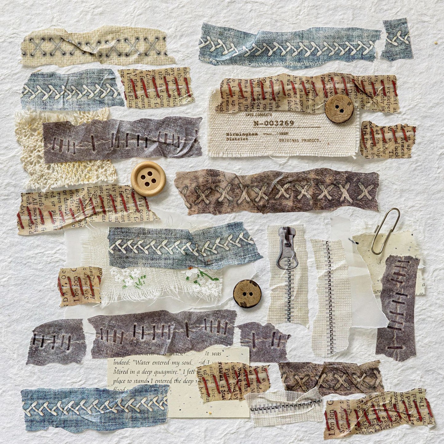 1 Roll Fabric Texture Washi Tape SBFR