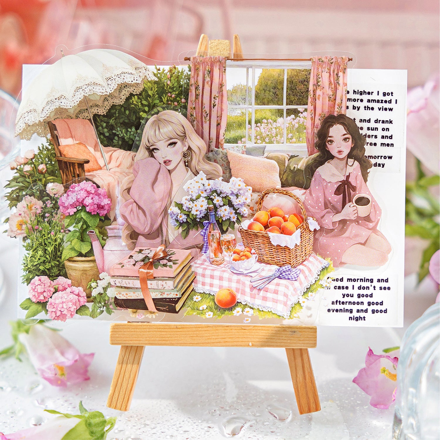 30 Pcs Fahsion Girl PET Stickers JRSD