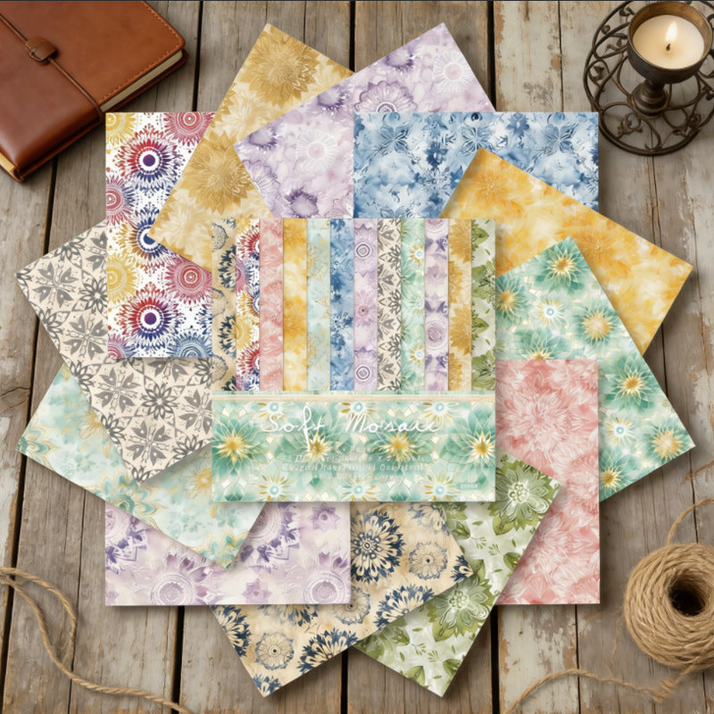 6 inch Soft Mosall Scrapbook Paper Pad SKP594