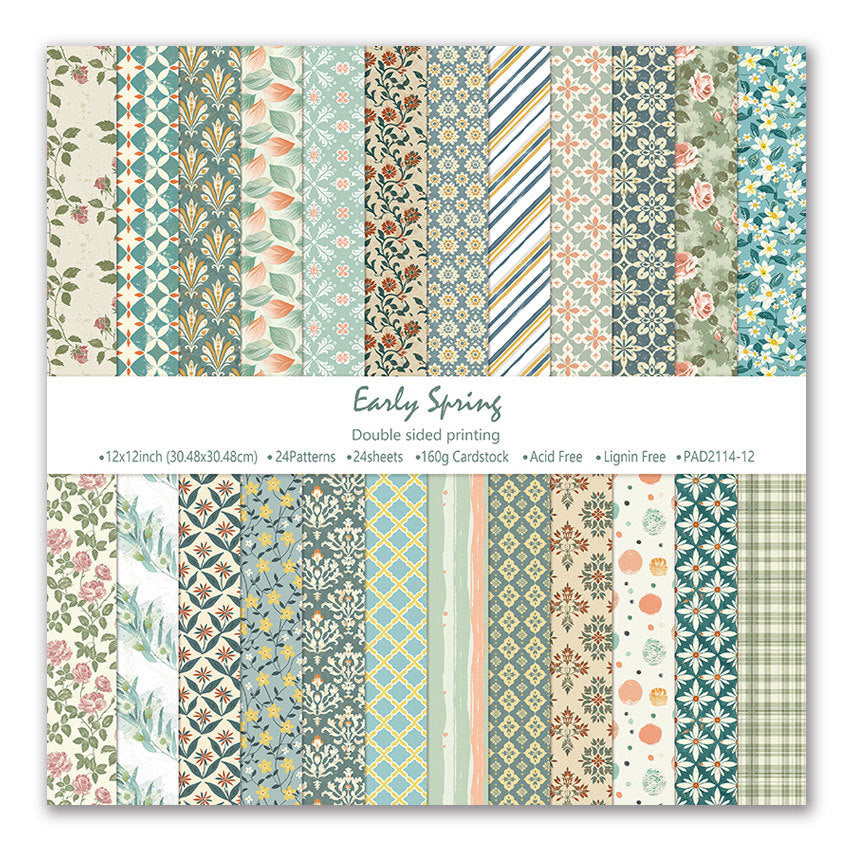 12 inch Scrapbook Paper Pad JYY114