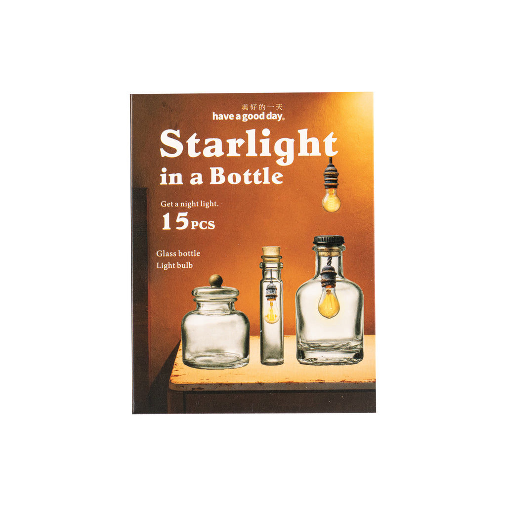 15 Pcs Lamp and Bottle PET Stickers PZXG