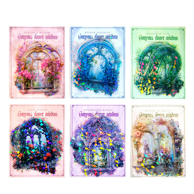 10 Pcs Windows PET Stickers XLHC