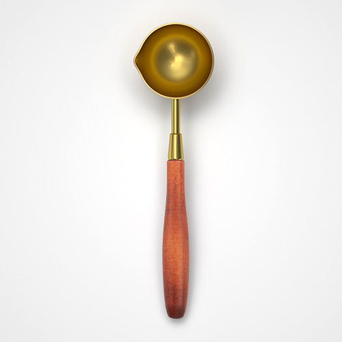 Maple Elegance: Professional Wax Seal Melting Spoon