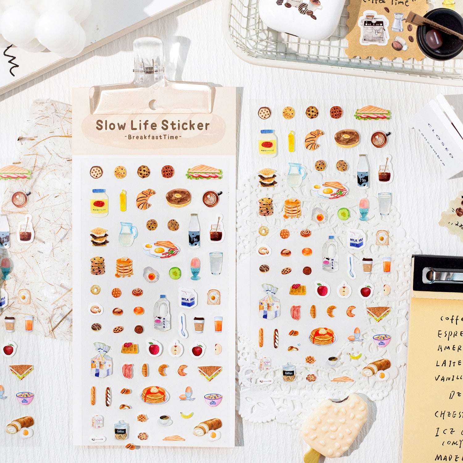 1 Sheet Food Theme Planner Stickers MSHX