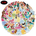 50 Pcs Vinyl Cartoon Princess Stickers DSN006