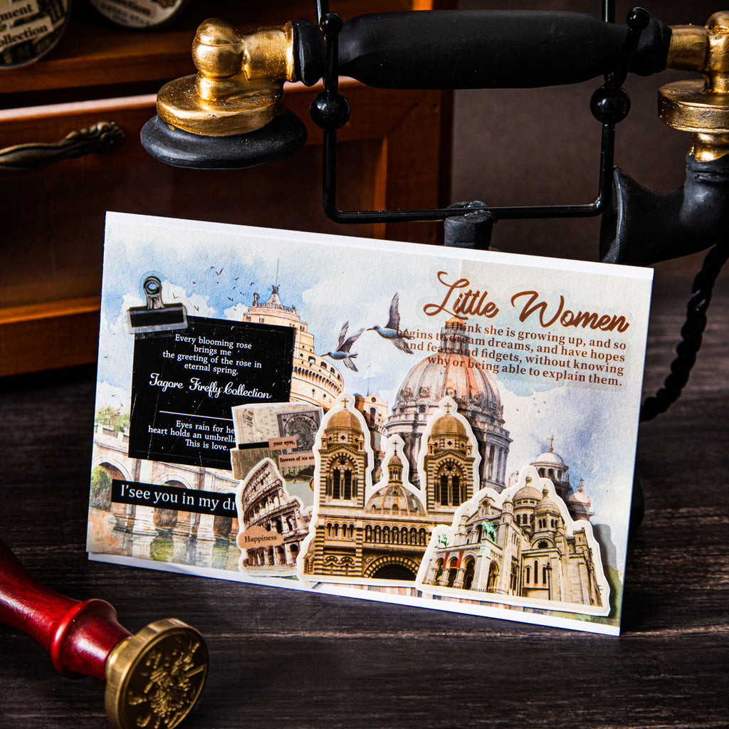 1 Roll Vintage Junk Journal Stickers Tape SPSJ