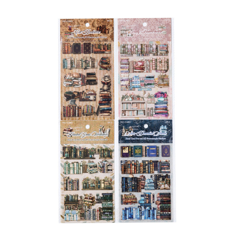 2 Sheets Reading Boolish Cardstock Stickers SJCLS