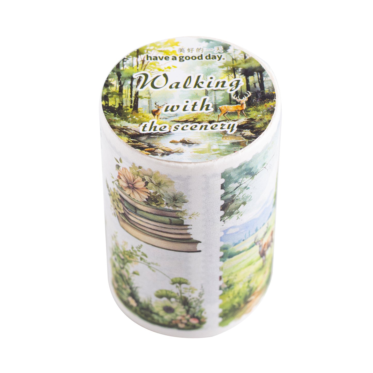 1 Roll Seasonal Landscape Washi Tape YFJTX