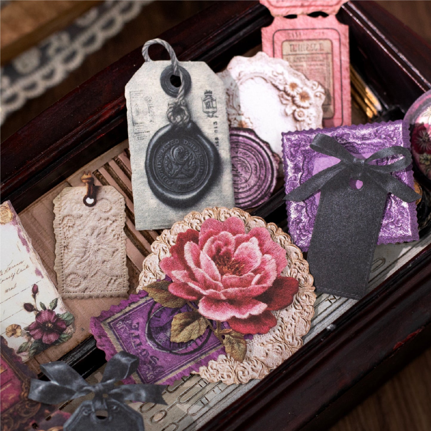 30 Pcs Vintage Journal Stickers ZYXJ