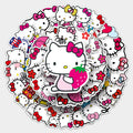 50 Pcs Vinyl Kitty Cat Stickers TZKT47