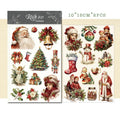 2 Sheets Rub on Stickers - Christmas XT87