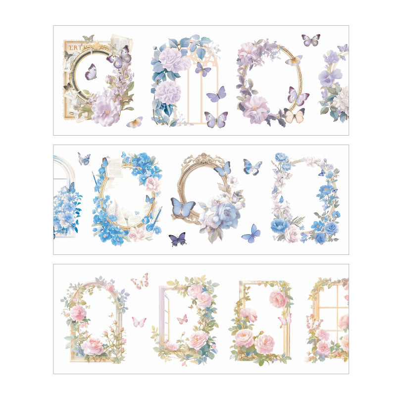 1 Roll Flower Window Die Cut PET Tape HCMJ