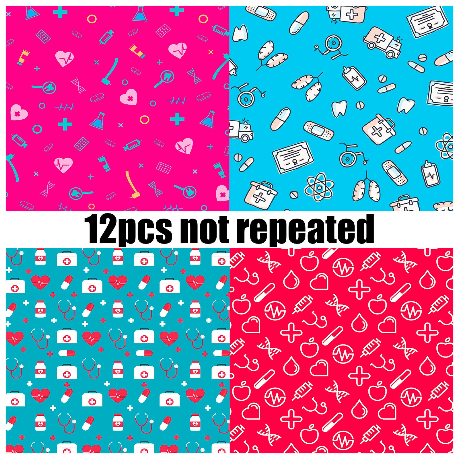 6 inch Nurses' Day Scrapbook Paper Pad PA807