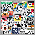 50Pcs Football Theme Waterproof Vinyl Stickers STY01