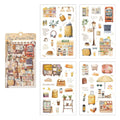 4 Pcs Everyday Journal PET Stickers - Travel Mark