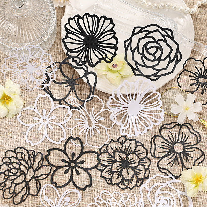 20 Pcs Hollow Cutout Scrapbook Paper FSJY