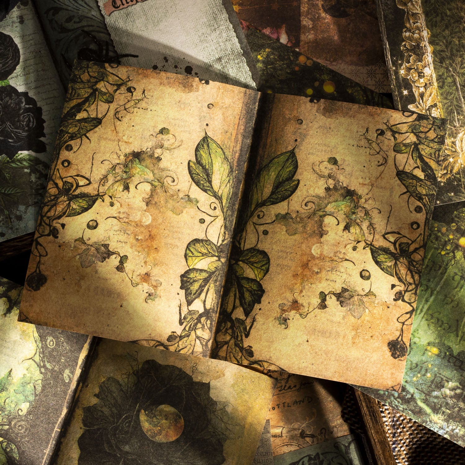 40 Pcs Vintage Scrapbook Paper SMSC
