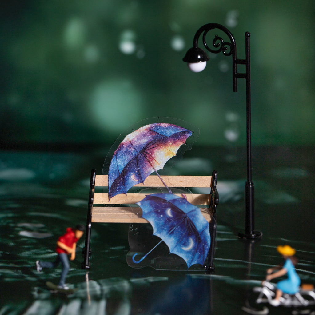 50 Pcs Umbrella PET Stickers YSWSL