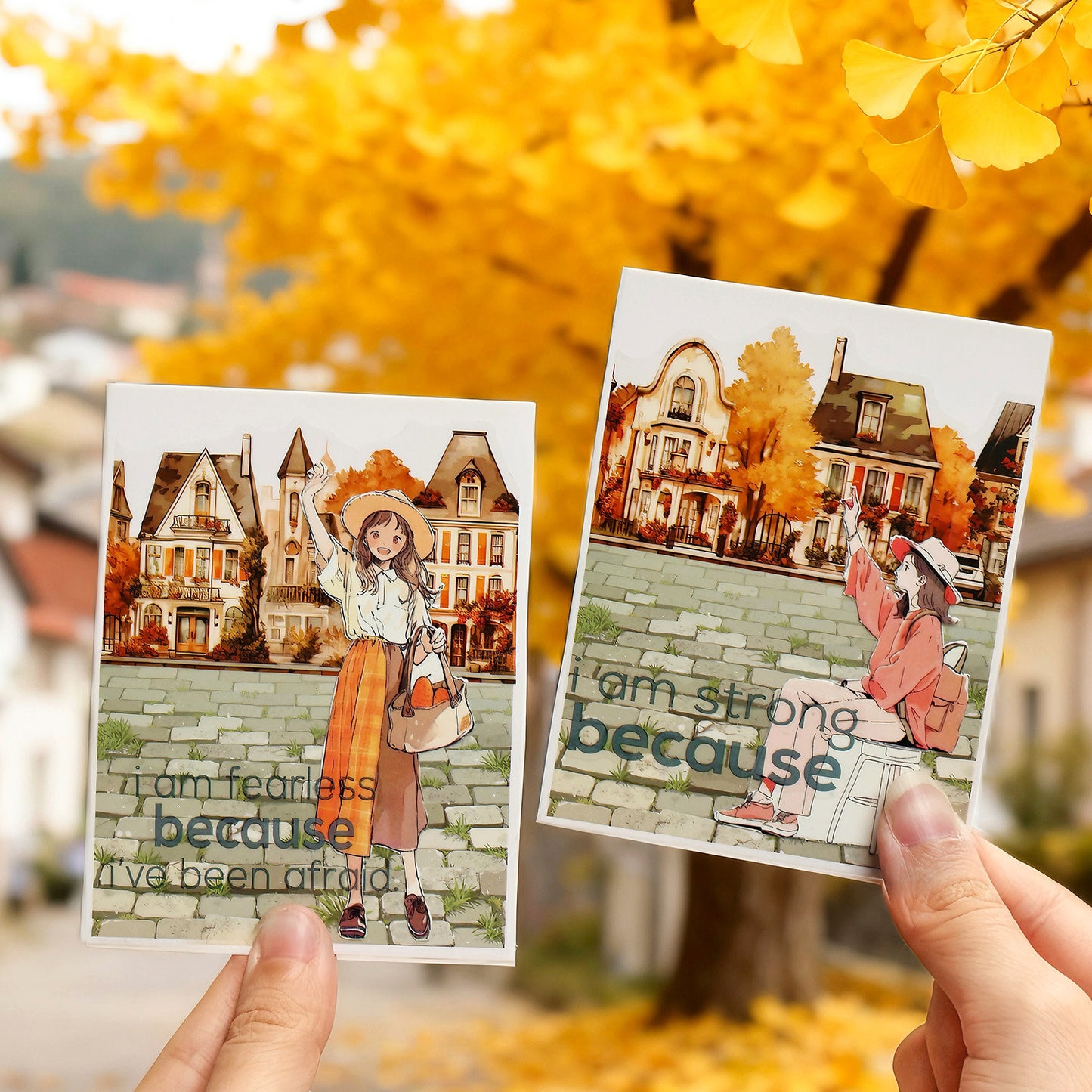 4 Rolls Pebble Path PET Stickers Tapes Set GDYXJ