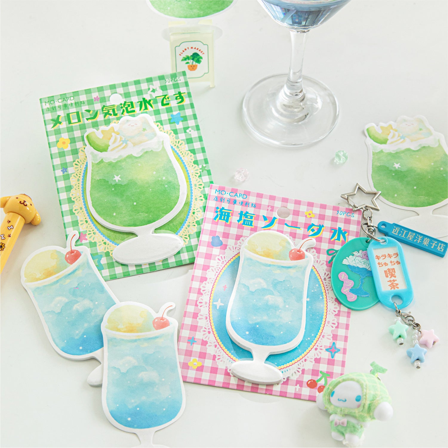 30 Pcs Drink Theme Sticky Note WHQCW