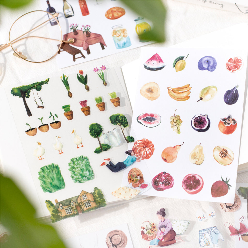 10 Sheets Lifestyle Planner PET Stickers QYSH