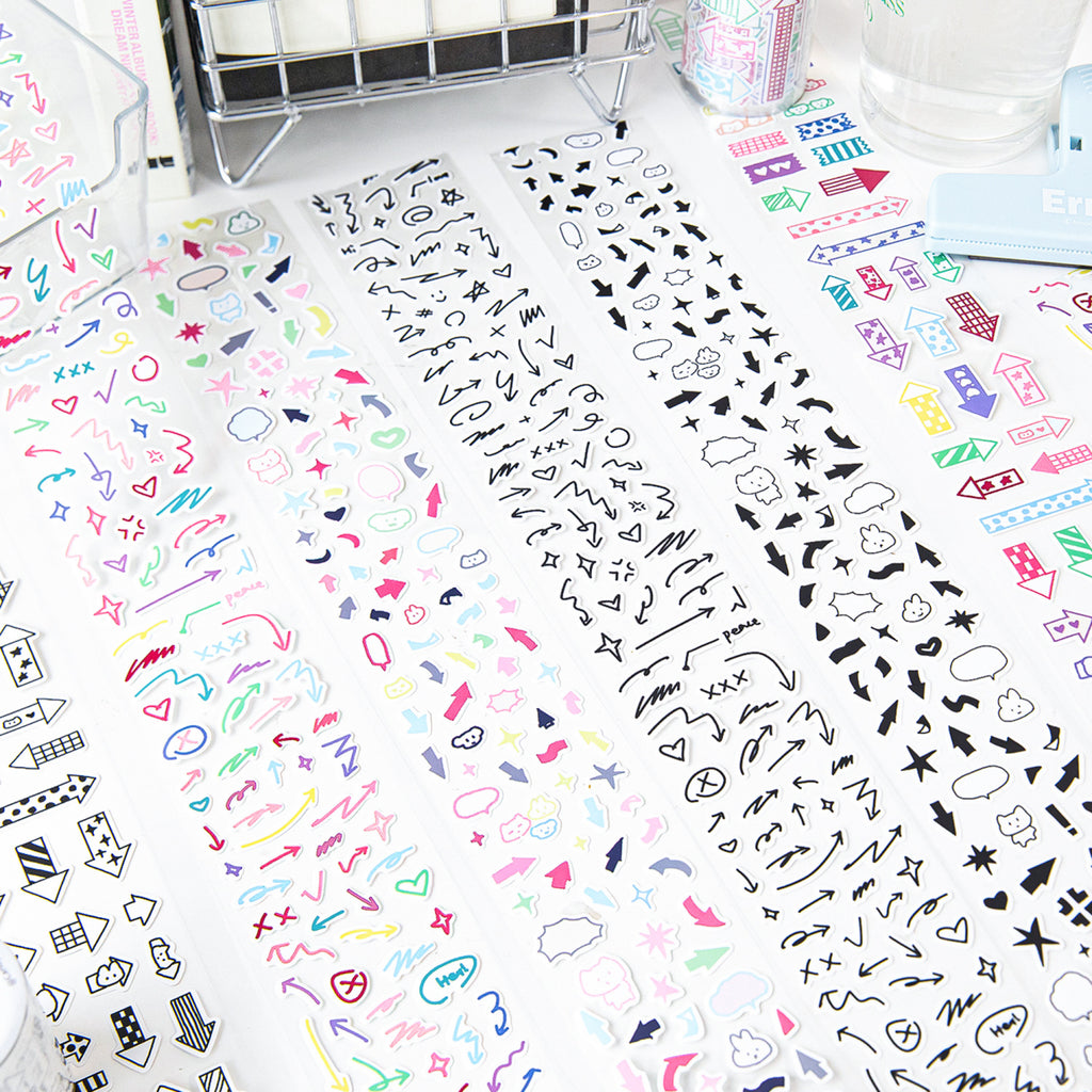 1 Roll Symbol Stickers Tape XTZSS