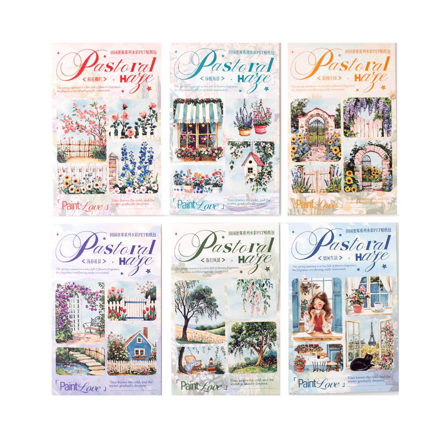 30 Pcs Garden Theme PET Stickers TYMW