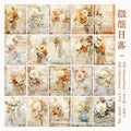 40 Pcs Flowers Scrapbook Paper BYWDHD