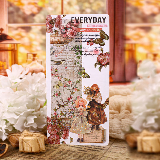 1 Roll Vintage Floral Washi Tape FGMC