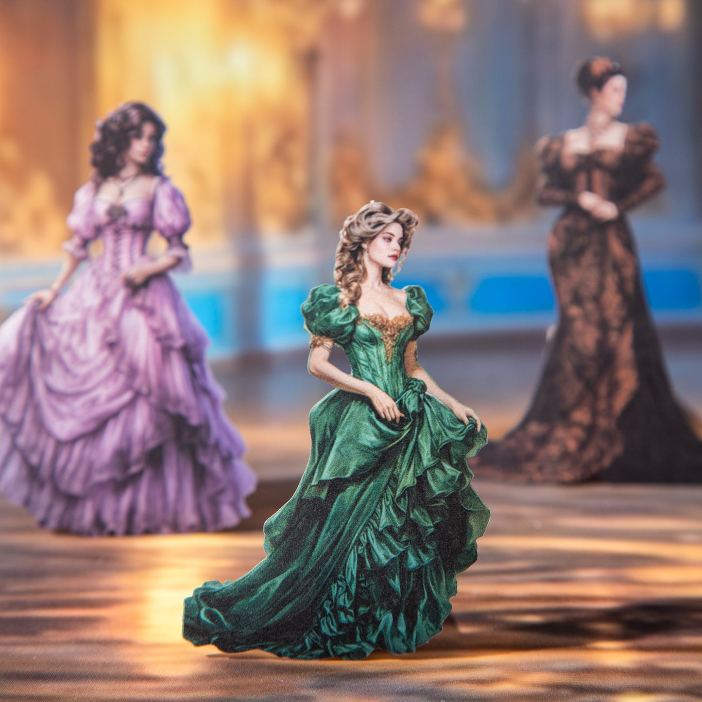 15 Pcs Vintage Party Lady Stickers NJYC