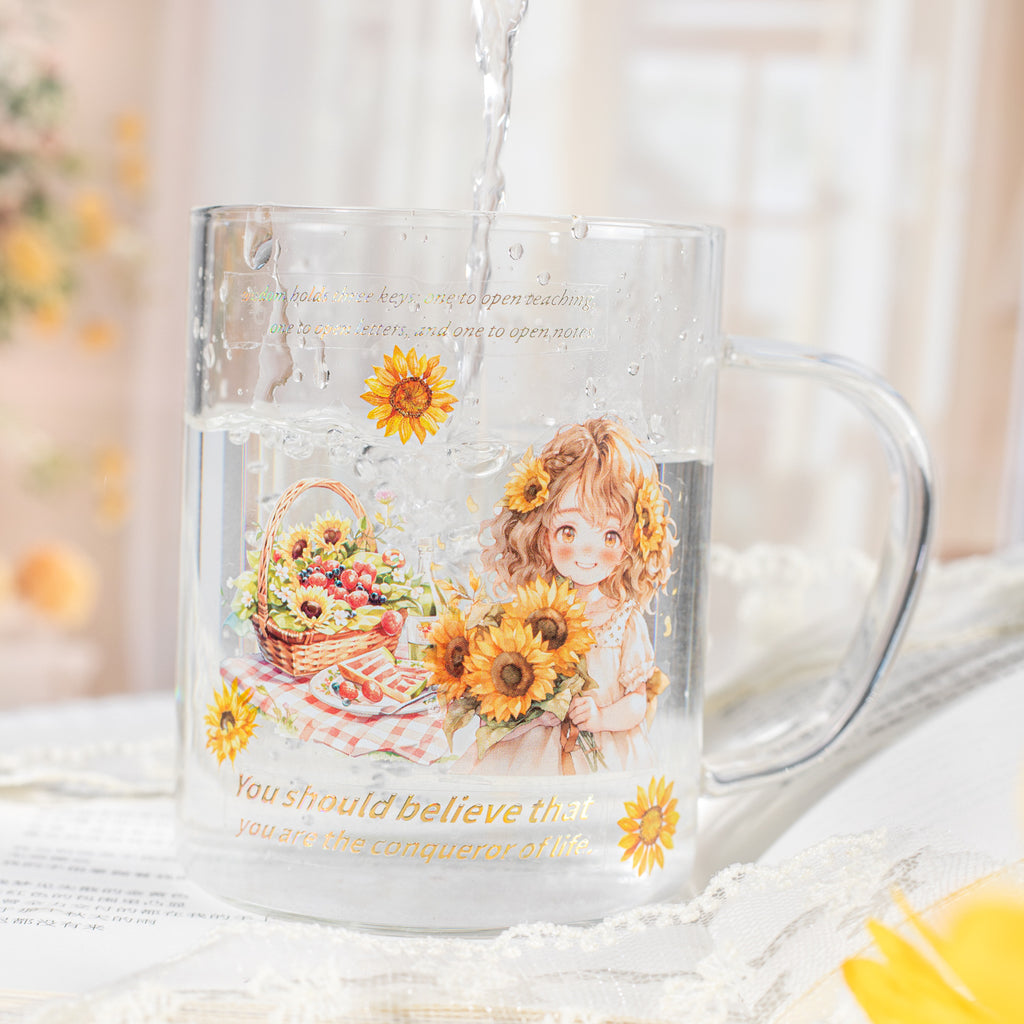1 Roll Sunflower Garden PET Stickers Tape SFXRK