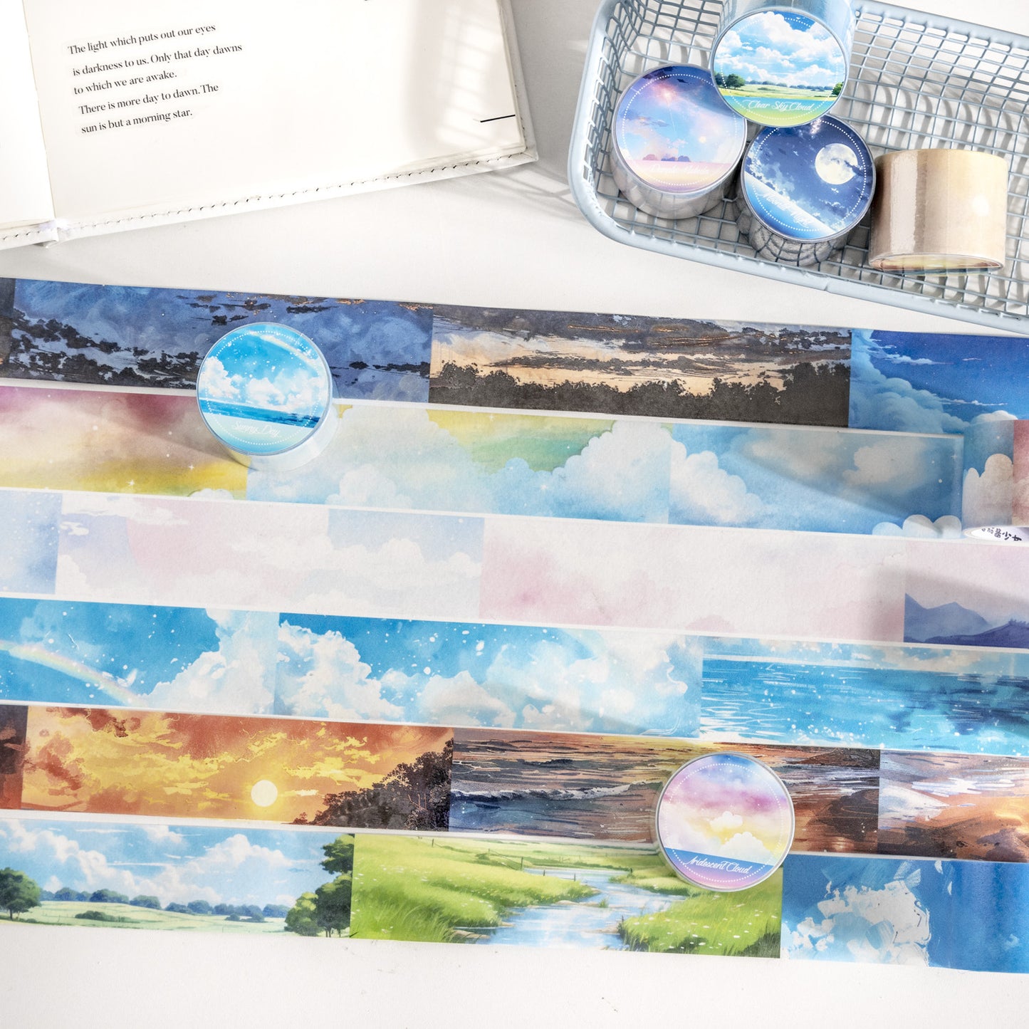 1 Roll Cloud Landscape Washi Tape TKYH