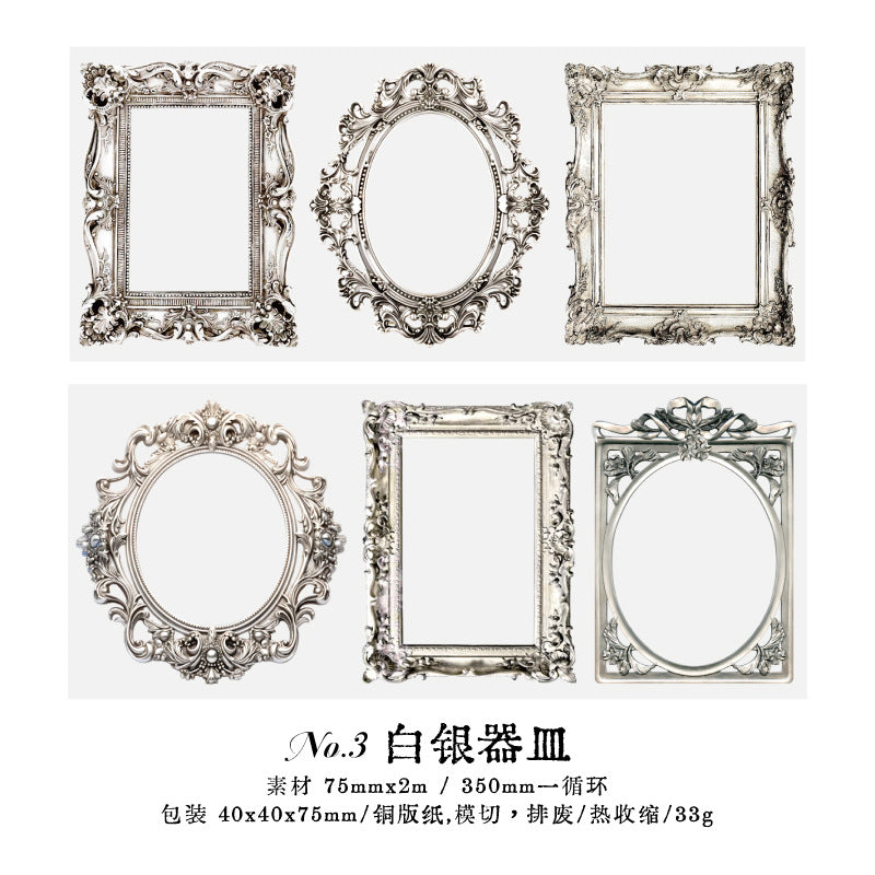 1 Roll Vintage Photo Frame Paper ZGSJ