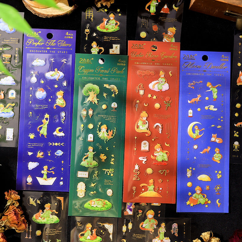 4 Sheeets Little Prince PET Stickers XHXC