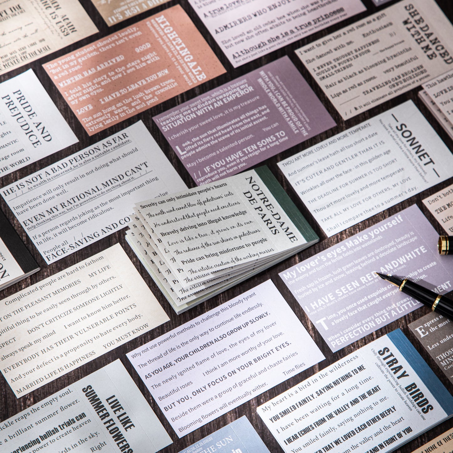 30 Sheets Famous Quote Journal Paper TSQY