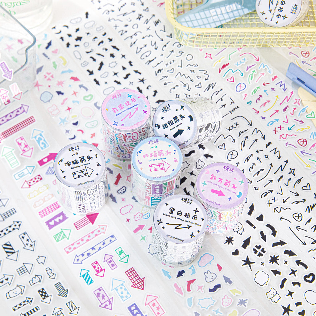1 Roll Symbol Stickers Tape XTZSS