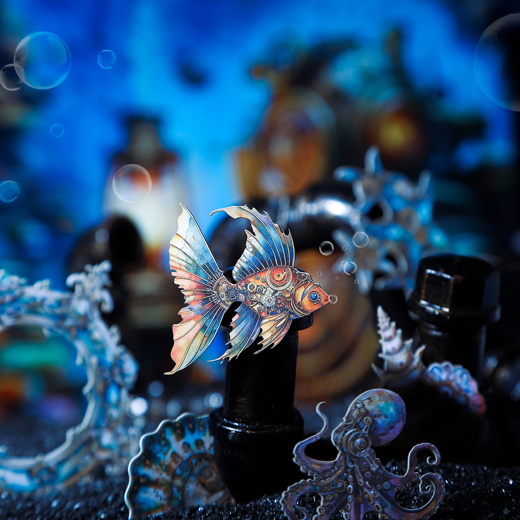 10 Pcs Gothic Theme Cardstock Stickers JXXL