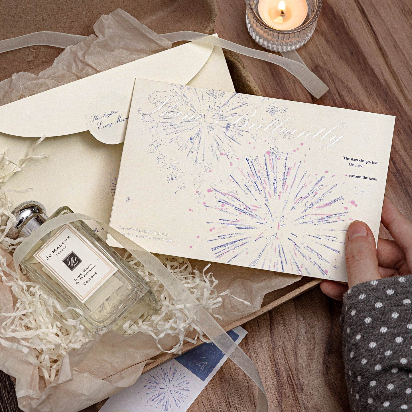 1 Pcs Sliver Foil Envelope with Wax Seal Stickers JMRM