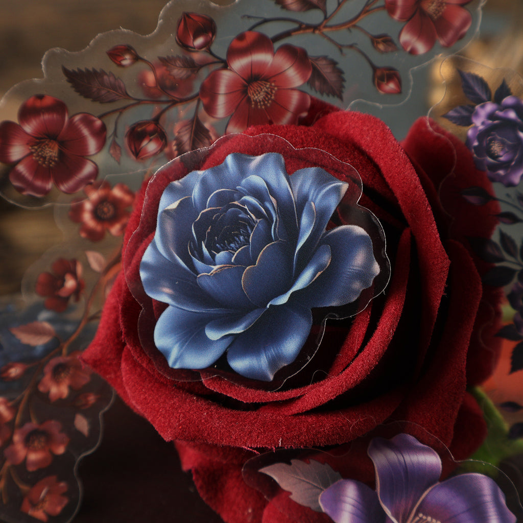 15 Pcs Vintage Rose PET Stickers FHYSZ