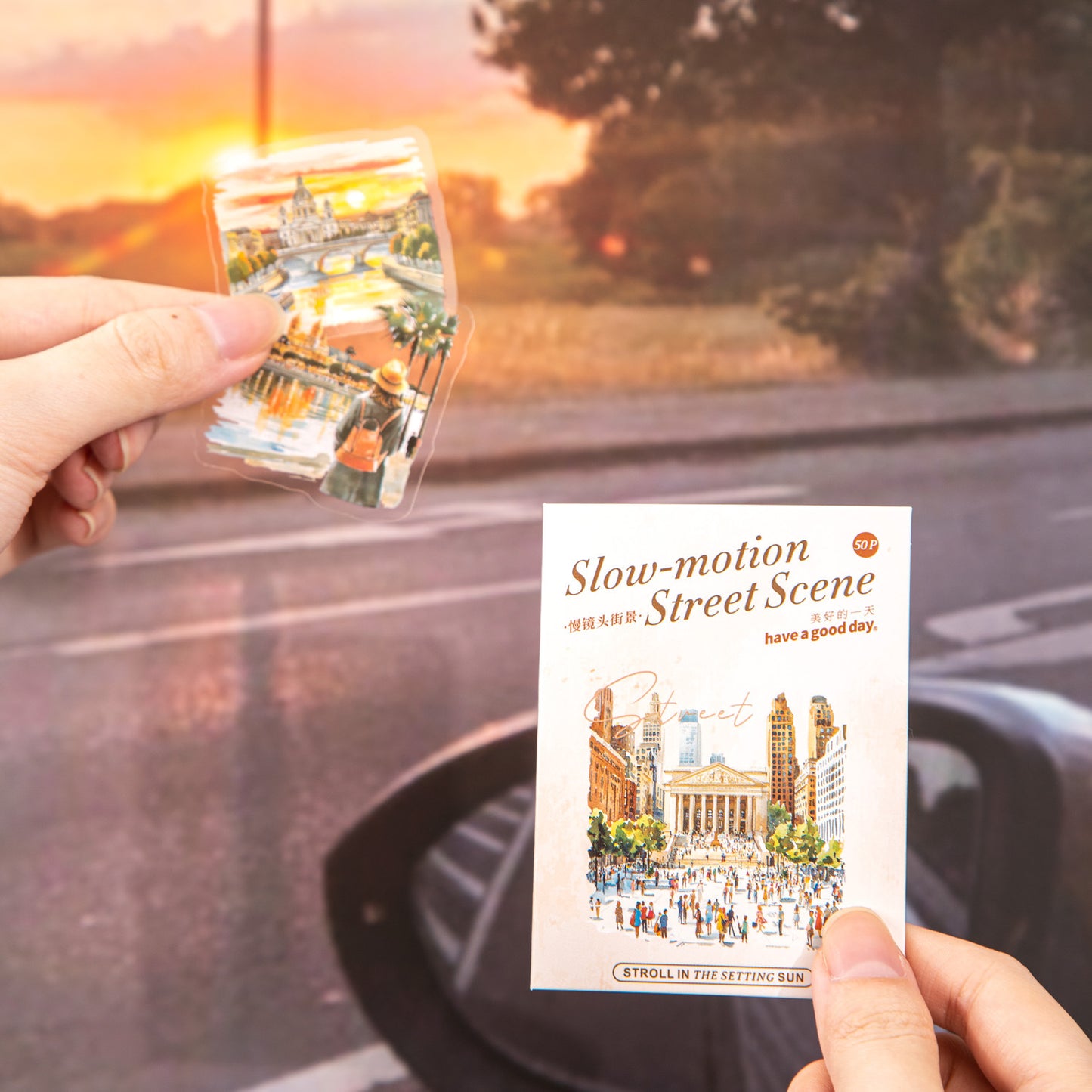 50 Pcs Seasonal Landscape PET Stickeres MJTJJ