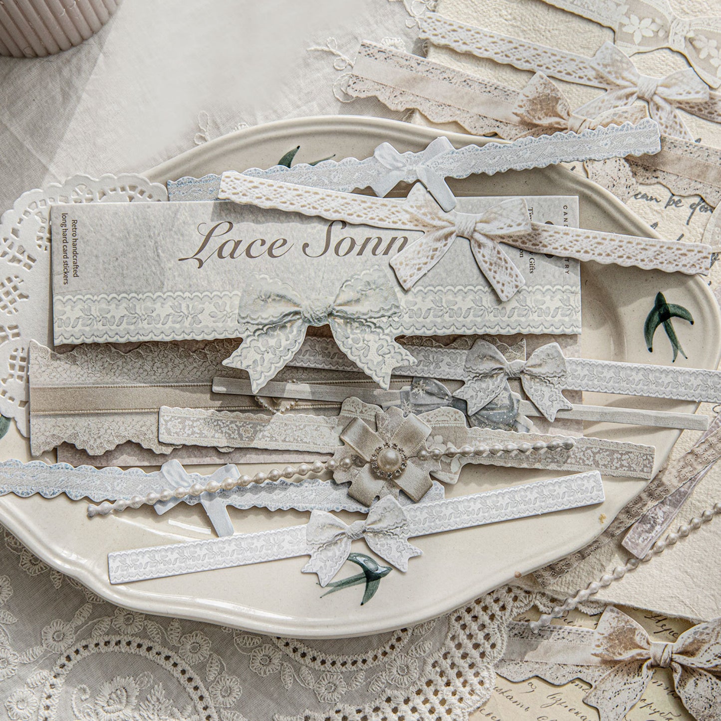 20 Pcs Lace Knot Stickers SGLS