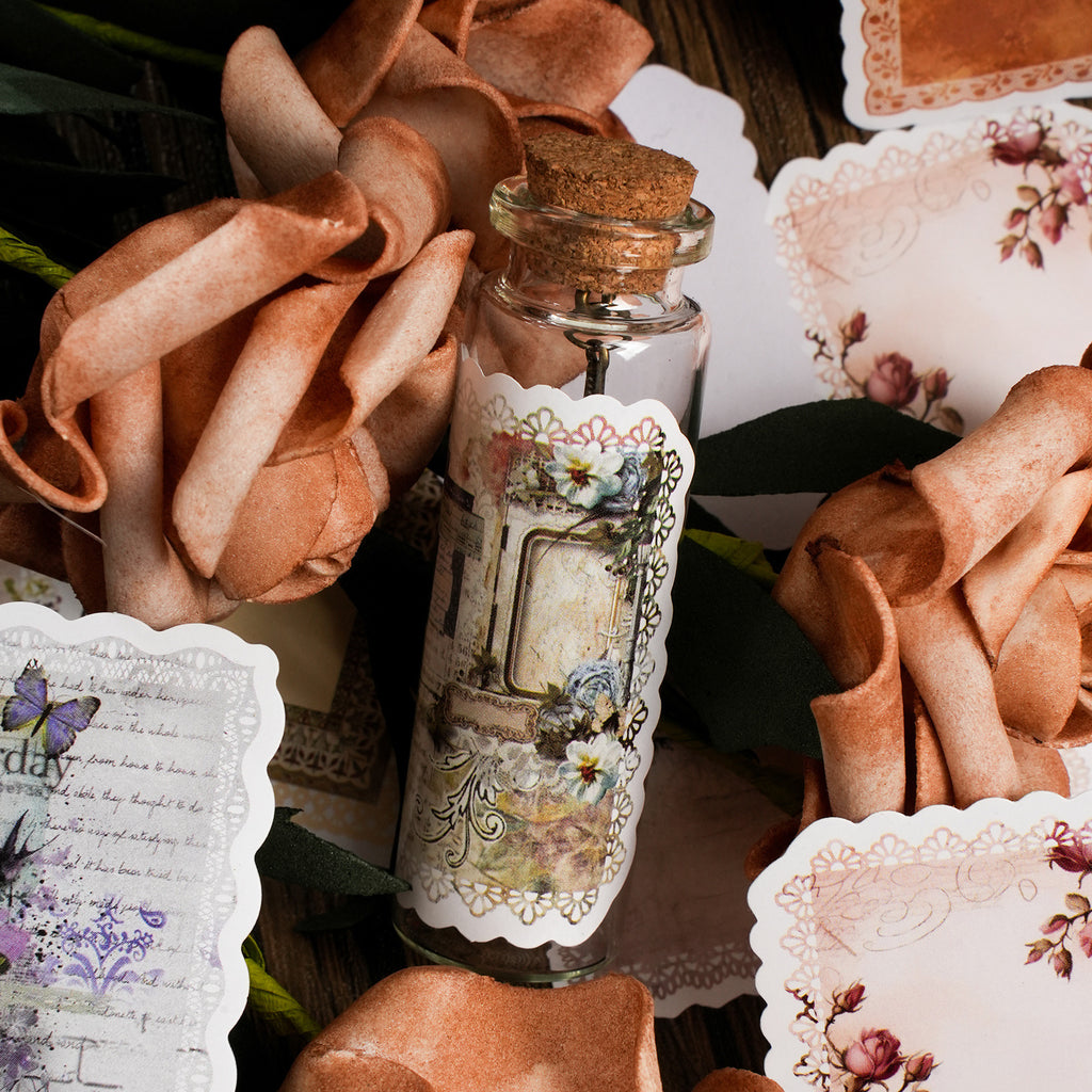 30 Pcs Vintage Collage Stickers BBZX